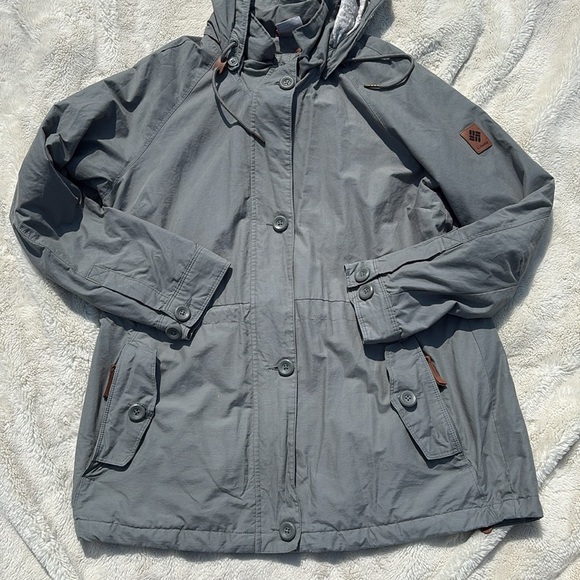 Columbia Green Lightweight Utility Jacket – Size XL | Hooded Windbreaker | - Picture 4 of 9